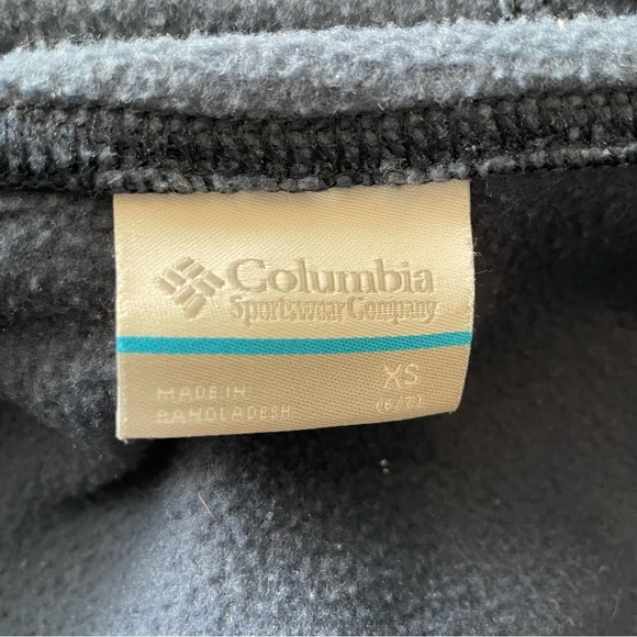 Columbia | Blue Hooded Fleece Jacket Kids XS (6/7) - Picture 2 of 8